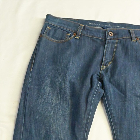 Levi's 10 / 30‎ Tilted Bootcut Flap Pocket Dark Wash Stretch Denim Womens Jeans - Picture 2 of 7